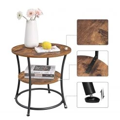 Red Living Beistelltisch Uberto III - Braun / Schwarz -Wohnzimmermöbel boutique en ligne 1000353404 220601 031 DETAILS P000000001000353404