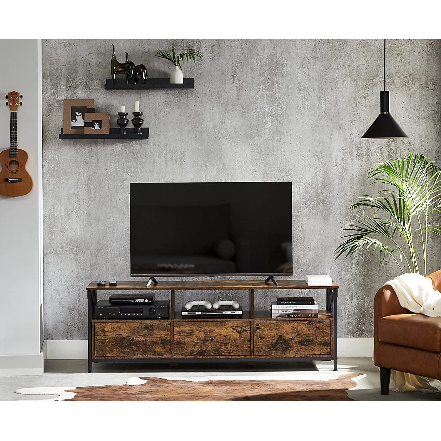 Red Living TV-Lowboard Molalla I - Braun / Schwarz 2 Red Living TV-Lowboard Molalla I - Braun / Schwarz – Bild 2