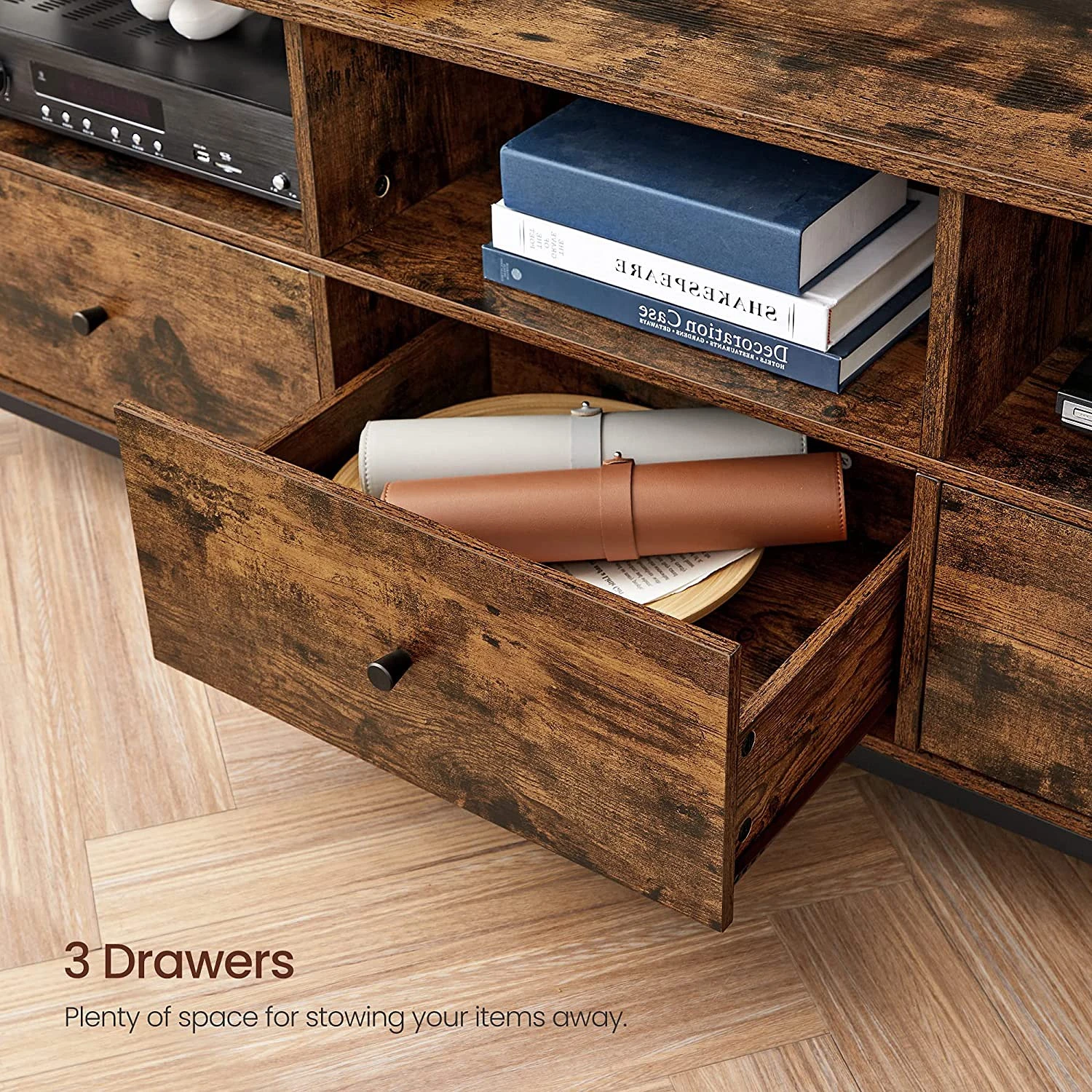 Red Living TV-Lowboard Molalla I - Braun / Schwarz 6 Red Living TV-Lowboard Molalla I - Braun / Schwarz – Bild 6