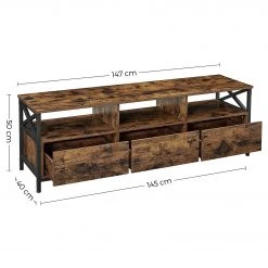 Red Living TV-Lowboard Molalla I - Braun / Schwarz 16 Red Living TV-Lowboard Molalla I - Braun / Schwarz -Wohnzimmermöbel boutique en ligne 1000353405 220601 500 SKETCH DETAILS P000000001000353405 sketch