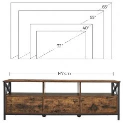 Red Living TV-Lowboard Molalla I - Braun / Schwarz 17 Red Living TV-Lowboard Molalla I - Braun / Schwarz -Wohnzimmermöbel boutique en ligne 1000353405 220601 501 SKETCH DETAILS P000000001000353405 sketch