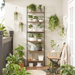 Red Living Leiterregal Crosshill III - Braun / Schwarz -Wohnzimmermöbel boutique en ligne 1000353408 220601 021 MOOD DETAILS P000000001000353408 mood