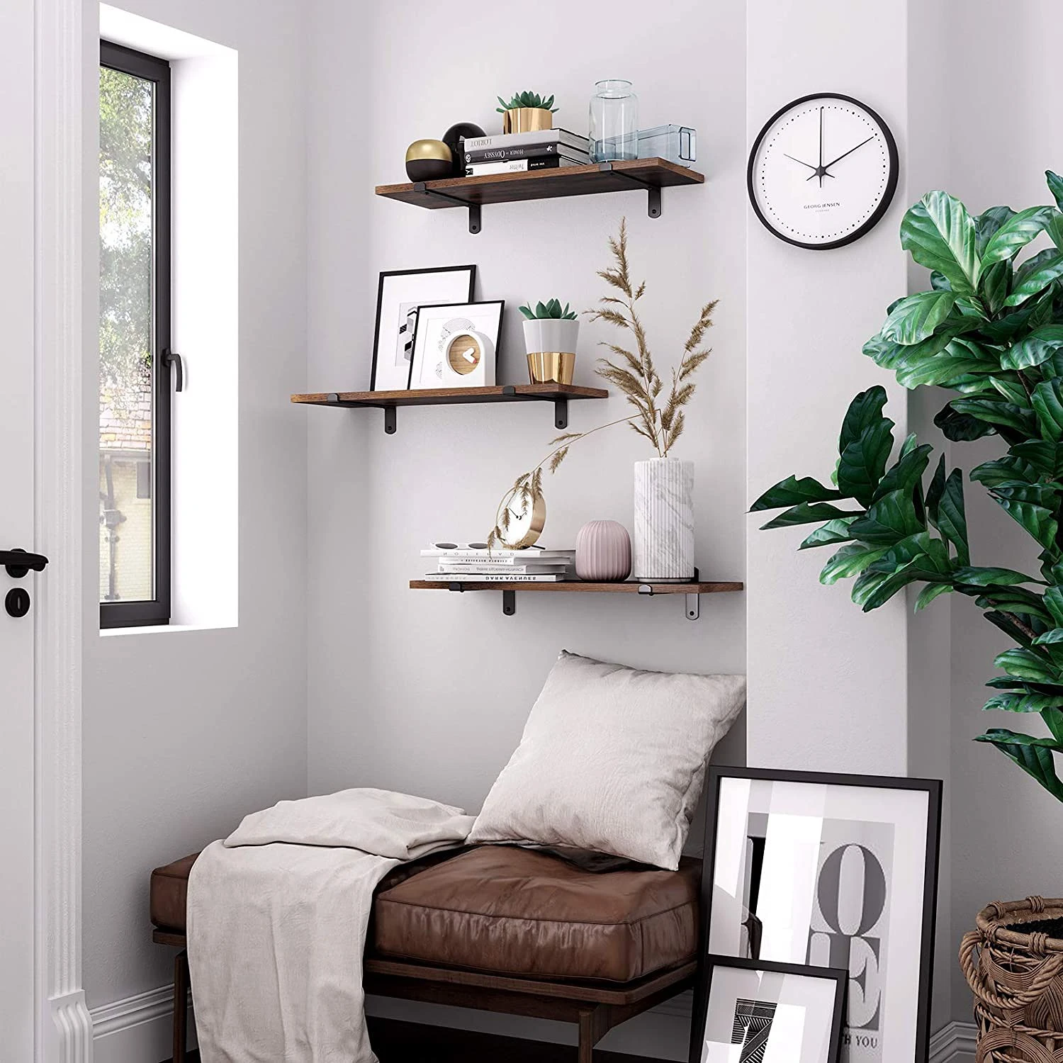 Red Living Wandboard Crossville II (2er-Set) - Braun / Schwarz 2 Red Living Wandboard Crossville II (2er-Set) - Braun / Schwarz – Bild 2