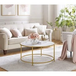 Loftscape Couchtisch Poygan II - Weiß / Gold -Wohnzimmermöbel boutique en ligne 1000353423 220601 022 MOOD DETAILS P000000001000353423 mood