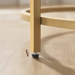 Loftscape Couchtisch Poygan II - Weiß / Gold -Wohnzimmermöbel boutique en ligne 1000353423 220601 030 DETAILS P000000001000353423