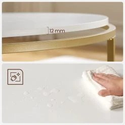 Loftscape Couchtisch Poygan II - Weiß / Gold -Wohnzimmermöbel boutique en ligne 1000353423 220601 032 DETAILS P000000001000353423