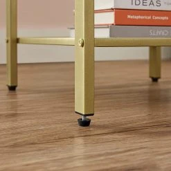 Loftscape Beistelltisch Villa Maria - Weiß / Gold -Wohnzimmermöbel boutique en ligne 1000353438 220601 033 DETAILS P000000001000353438