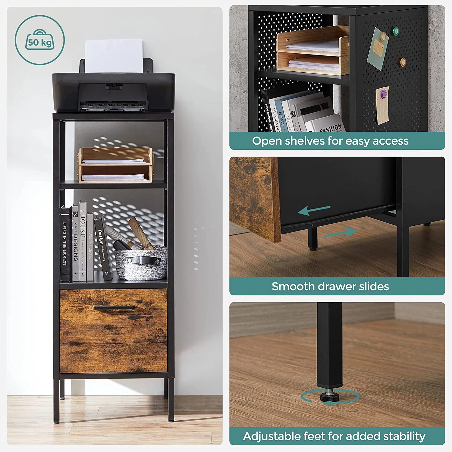 Red Living Regal Mocksville - Braun / Schwarz 6 Red Living Regal Mocksville - Braun / Schwarz – Bild 6