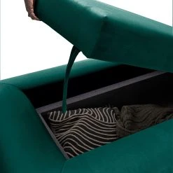 Miu Form Hocker Miu Magic mit Rückenlehne L - Samt Sadia: Petrol -Wohnzimmermöbel boutique en ligne 1000354938 220816 140 DETAILS P000000001000354938