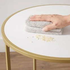 Red Living Beistelltisch Poygan II - Weiß / Gold 14 Red Living Beistelltisch Poygan II - Weiß / Gold -Wohnzimmermöbel boutique en ligne 1000355204 220601 032 DETAILS P000000001000355204