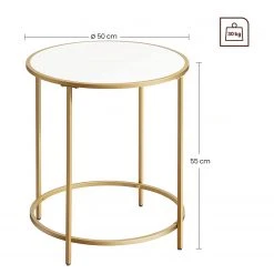 Red Living Beistelltisch Poygan II - Weiß / Gold 17 Red Living Beistelltisch Poygan II - Weiß / Gold -Wohnzimmermöbel boutique en ligne 1000355204 220601 500 SKETCH DETAILS P000000001000355204 sketch