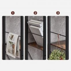 Red Living Regal Niolon I - Braun / Schwarz -Wohnzimmermöbel boutique en ligne 1000355207 220601 032 DETAILS P000000001000355207