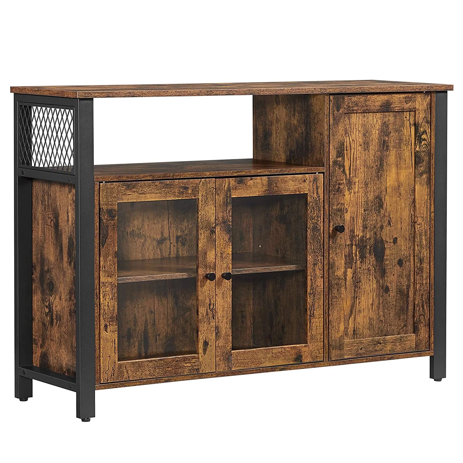 Red Living Kommode Toulouse II - Braun / Schwarz 1 Red Living Kommode Toulouse II - Braun / Schwarz