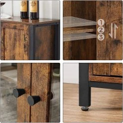 Red Living Kommode Toulouse II - Braun / Schwarz 14 Red Living Kommode Toulouse II - Braun / Schwarz -Wohnzimmermöbel boutique en ligne 1000355221 220601 031 DETAILS P000000001000355221