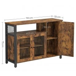 Red Living Kommode Toulouse II - Braun / Schwarz 15 Red Living Kommode Toulouse II - Braun / Schwarz -Wohnzimmermöbel boutique en ligne 1000355221 220601 500 SKETCH DETAILS P000000001000355221 sketch