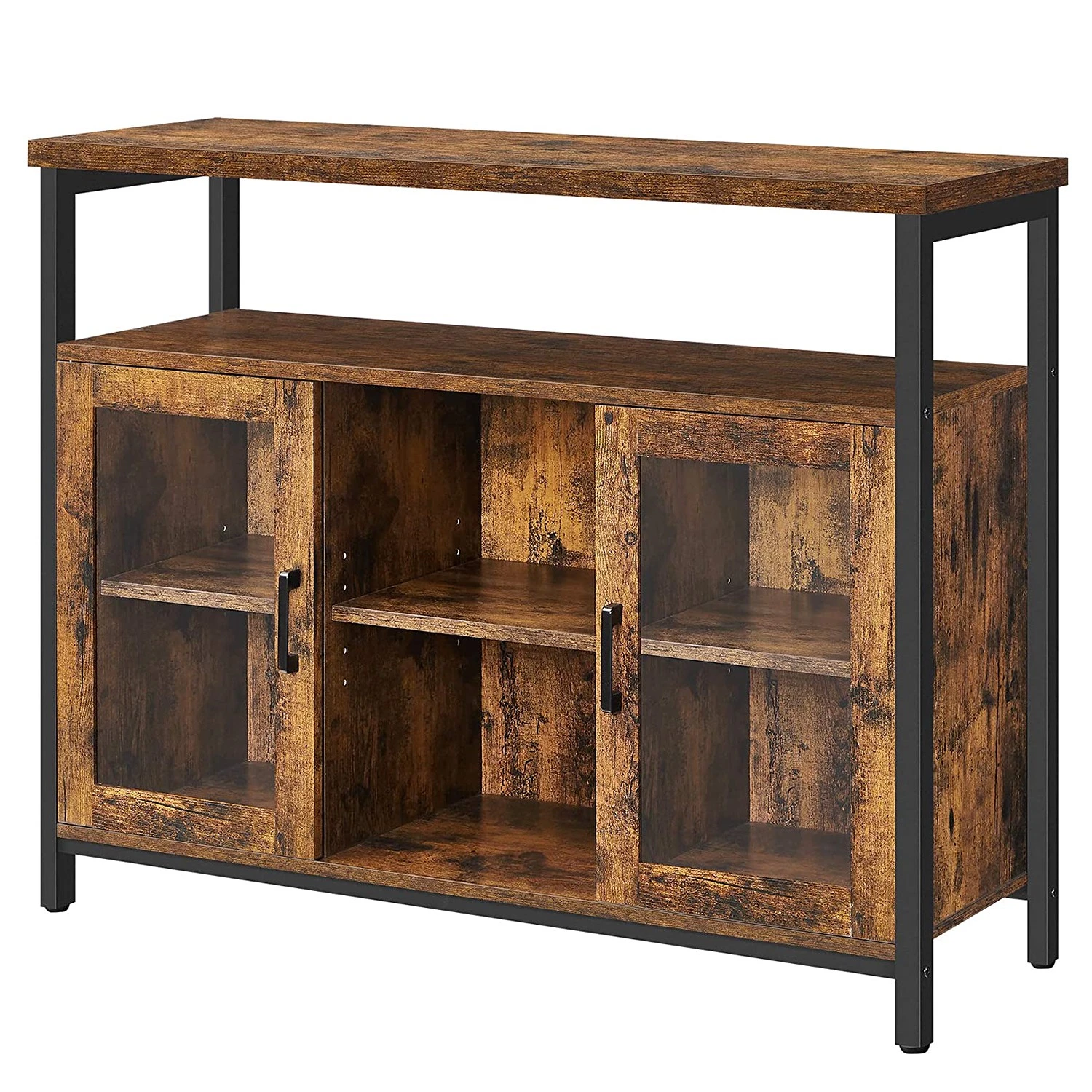 Red Living Kommode Toulouse I - Braun / Schwarz 1 Red Living Kommode Toulouse I - Braun / Schwarz