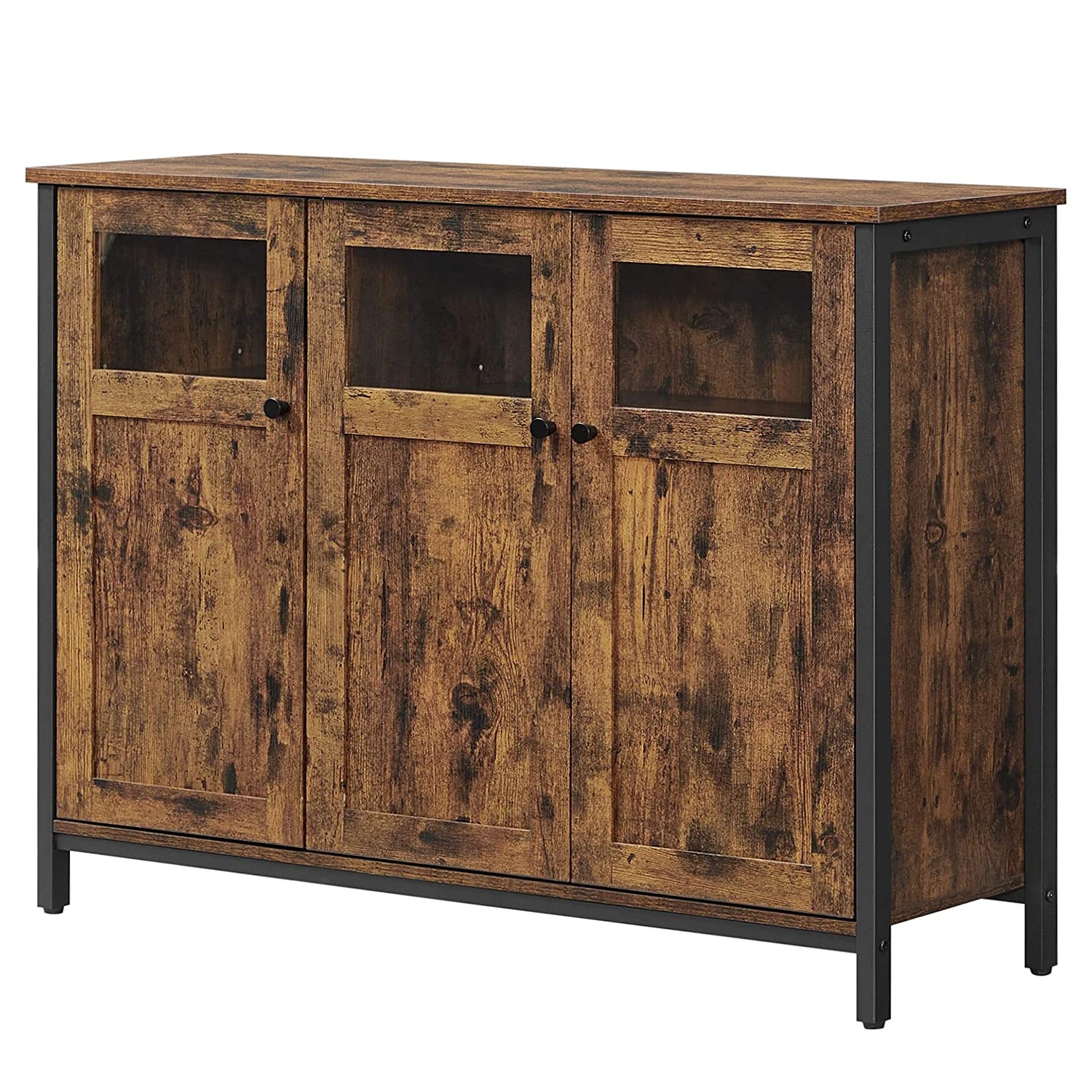 Red Living Kommode Toulouse III - Braun / Schwarz 1 Red Living Kommode Toulouse III - Braun / Schwarz