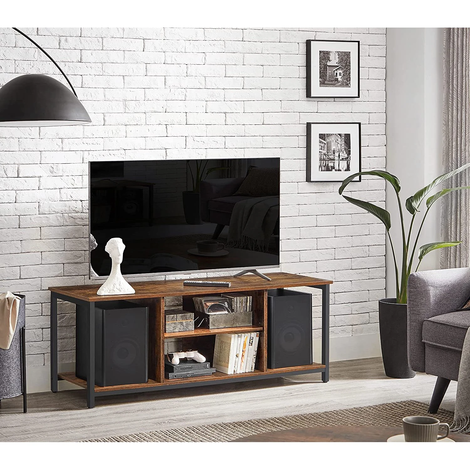 Red Living TV-Rack Leesville - Braun / Schwarz 3 Red Living TV-Rack Leesville - Braun / Schwarz – Bild 3