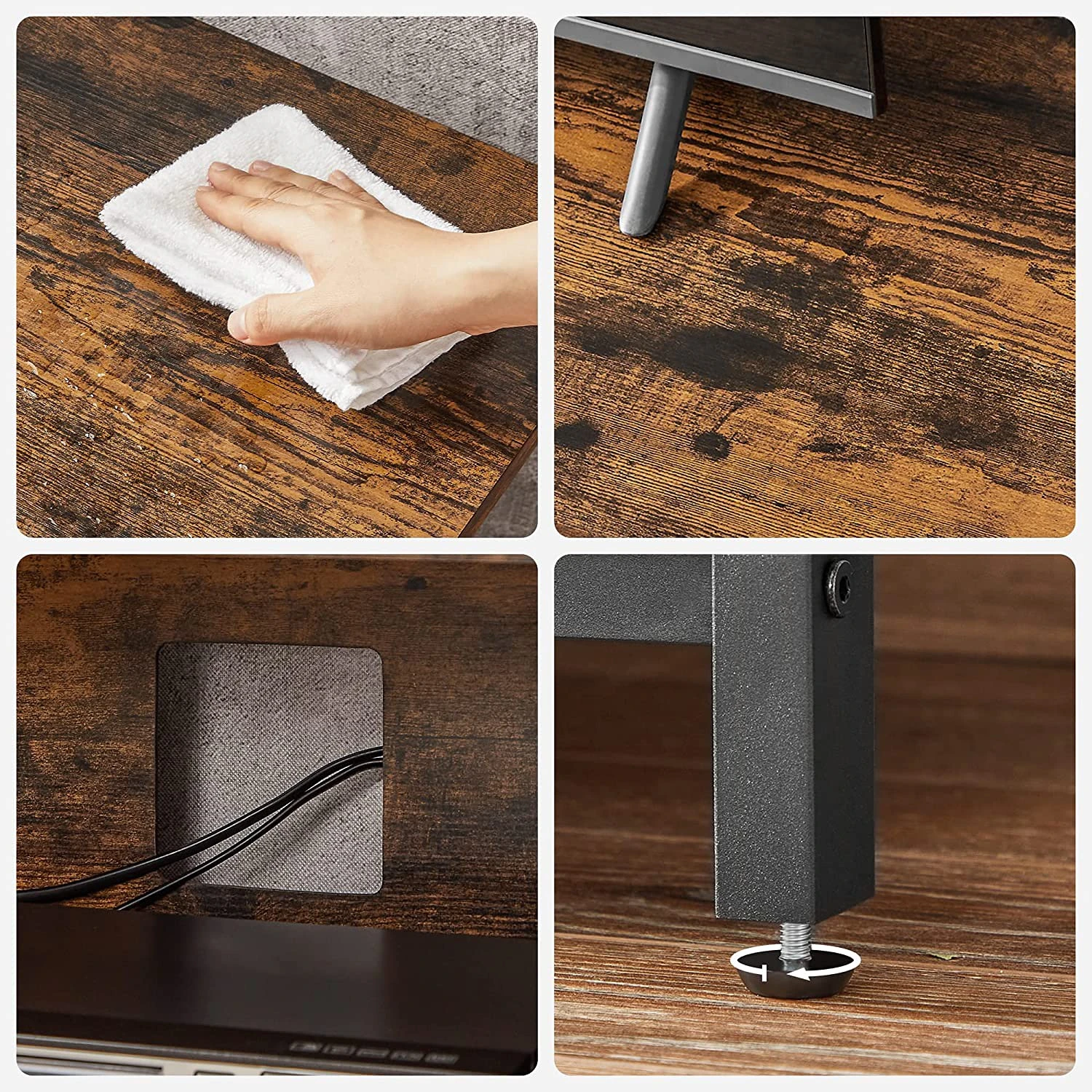 Red Living TV-Rack Leesville - Braun / Schwarz 8 Red Living TV-Rack Leesville - Braun / Schwarz – Bild 8