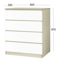 Norrwood Kommode Splendid Night - Hochglanz Weiß / Eiche Sonoma Dekor -Wohnzimmermöbel boutique en ligne 1000355300 220603 500 SKETCH DETAILS P000000001000355300 sketch