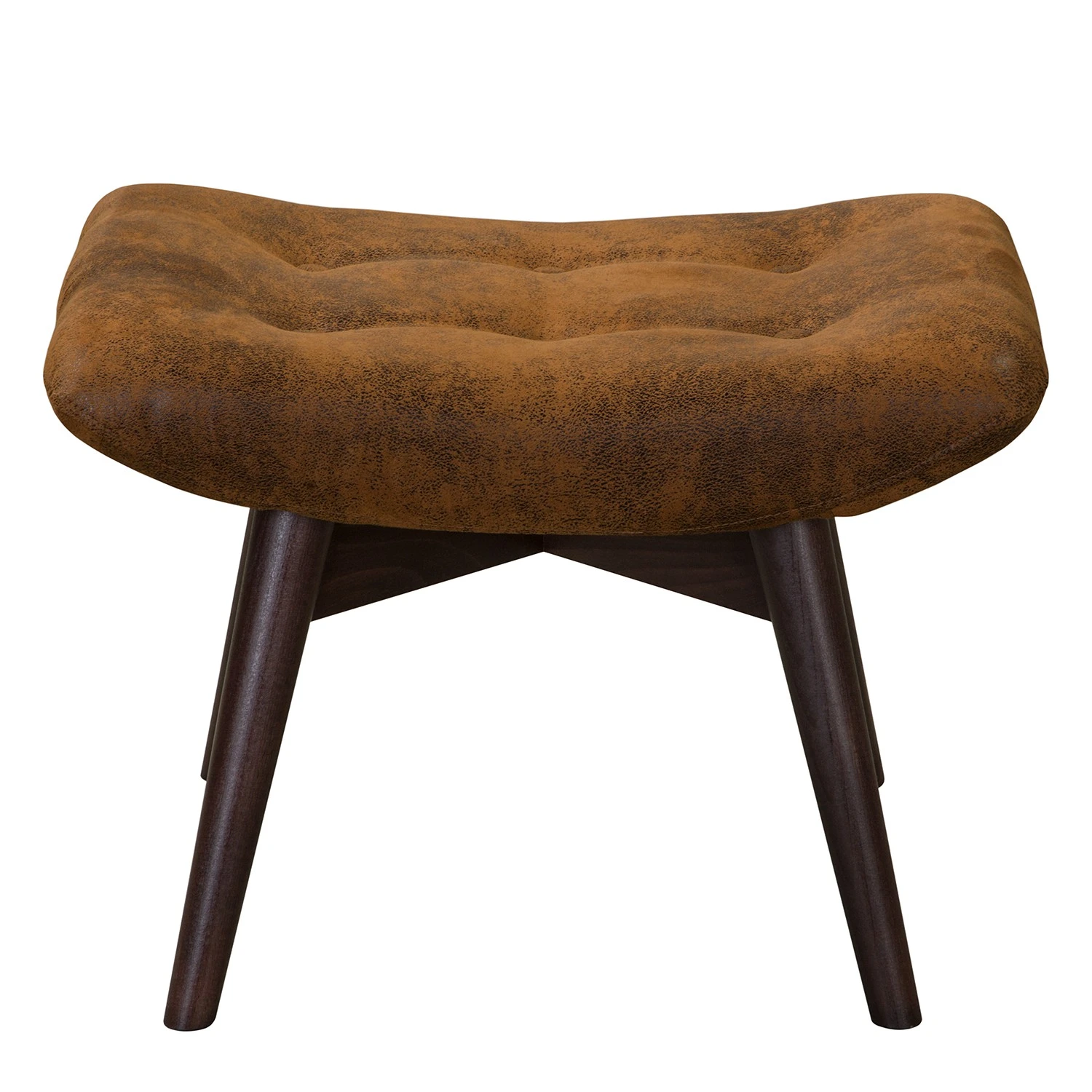 Polsterhocker Brazil II - Microfaser Goda: Cognac 2 Polsterhocker Brazil II - Microfaser Goda: Cognac – Bild 2