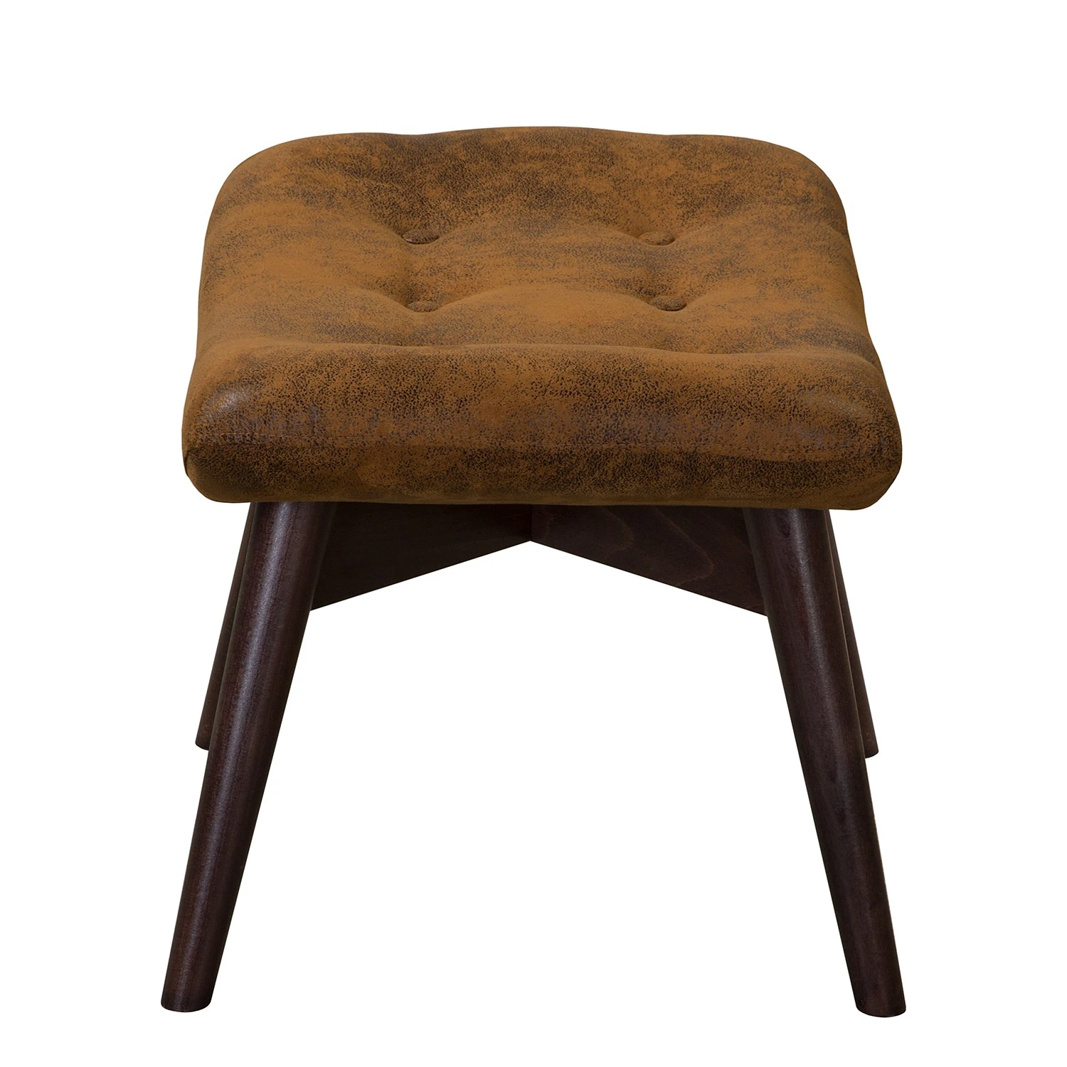 Polsterhocker Brazil II - Microfaser Goda: Cognac 3 Polsterhocker Brazil II - Microfaser Goda: Cognac – Bild 3