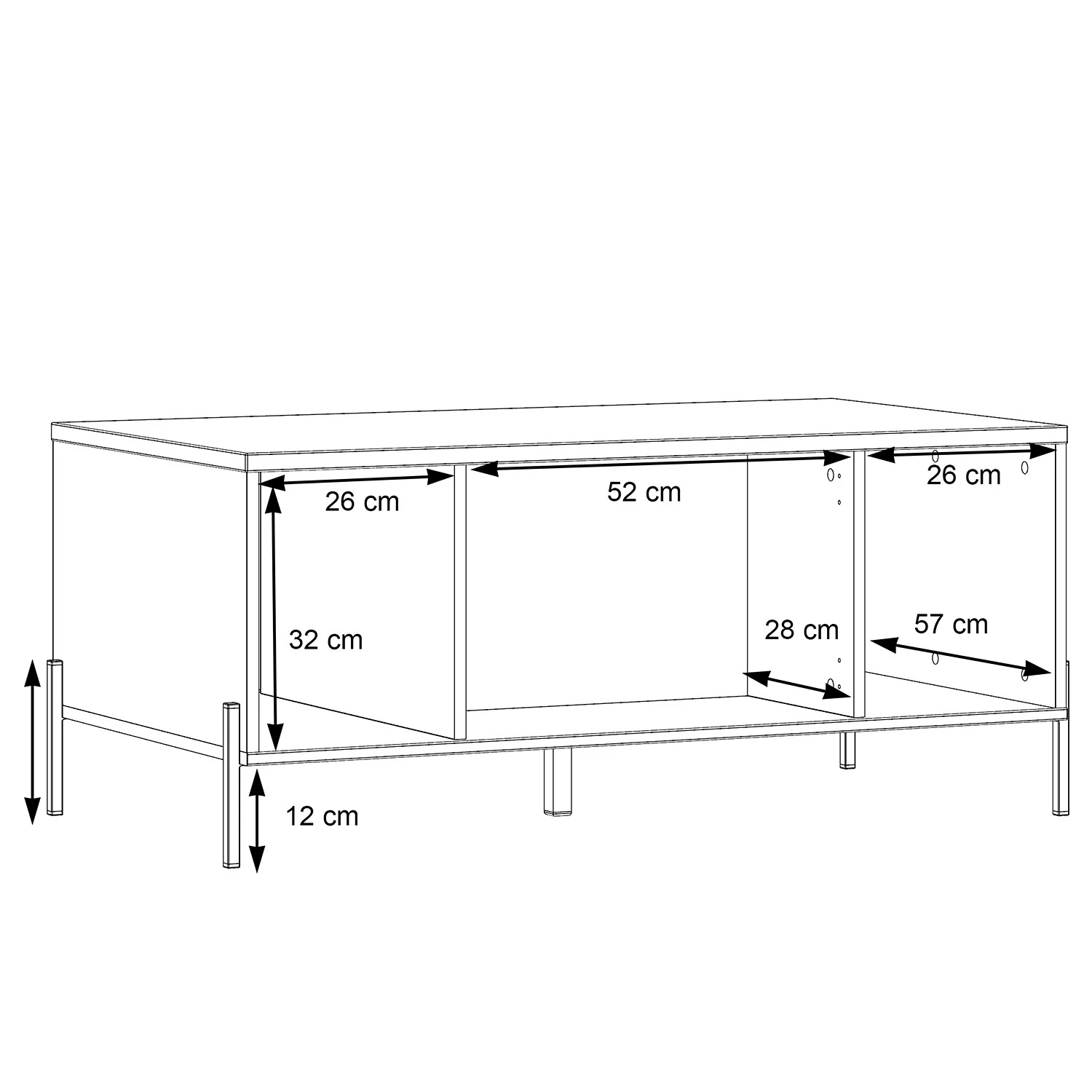 Loftscape Couchtisch Ozora - Hochglanz Weiß / Matt Weiß 7 Loftscape Couchtisch Ozora - Hochglanz Weiß / Matt Weiß – Bild 7