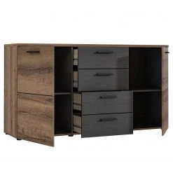 Loftscape Sideboard Uvero - Eiche Schwarz Dekor / Eiche Havanna Dekor 7 Loftscape Sideboard Uvero - Eiche Schwarz Dekor / Eiche Havanna Dekor -Wohnzimmermöbel boutique en ligne 1000356700 220603 031 DETAILS P000000001000356700
