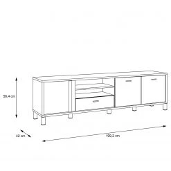 Red Living TV-Lowboard Vallegrande I - Kiefer Dekor -Wohnzimmermöbel boutique en ligne 1000356705 220603 500 SKETCH DETAILS P000000001000356705 sketch