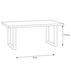 Red Living Couchtisch Vallegrande - Alpenkiefer Dekor / Schwarz -Wohnzimmermöbel boutique en ligne 1000356712 220603 501 SKETCH DETAILS P000000001000356712 sketch