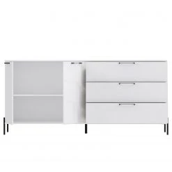 Loftscape Sideboard Ozora II - Hochglanz Weiß / Matt Weiß -Wohnzimmermöbel boutique en ligne 1000356715 220603 031 DETAILS P000000001000356715