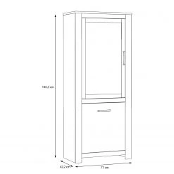 Loftscape Standvitrine Verolme - Eiche Dekor -Wohnzimmermöbel boutique en ligne 1000356717 220603 500 SKETCH DETAILS P000000001000356717 sketch