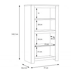 Loftscape Highboard Verolme II - Eiche Dekor -Wohnzimmermöbel boutique en ligne 1000356718 220603 501 SKETCH DETAILS P000000001000356718 sketch