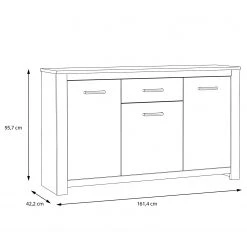 Loftscape Sideboard Verolme I - Eiche Dekor 10 Loftscape Sideboard Verolme I - Eiche Dekor -Wohnzimmermöbel boutique en ligne 1000356722 220603 500 SKETCH DETAILS P000000001000356722 sketch