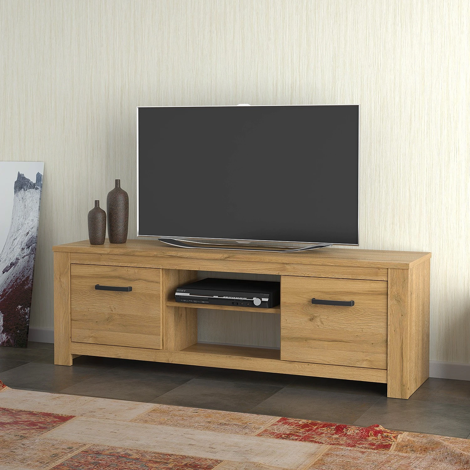 Loftscape TV-Lowboard Verolme I - Eiche Dekor 2 Loftscape TV-Lowboard Verolme I - Eiche Dekor – Bild 2