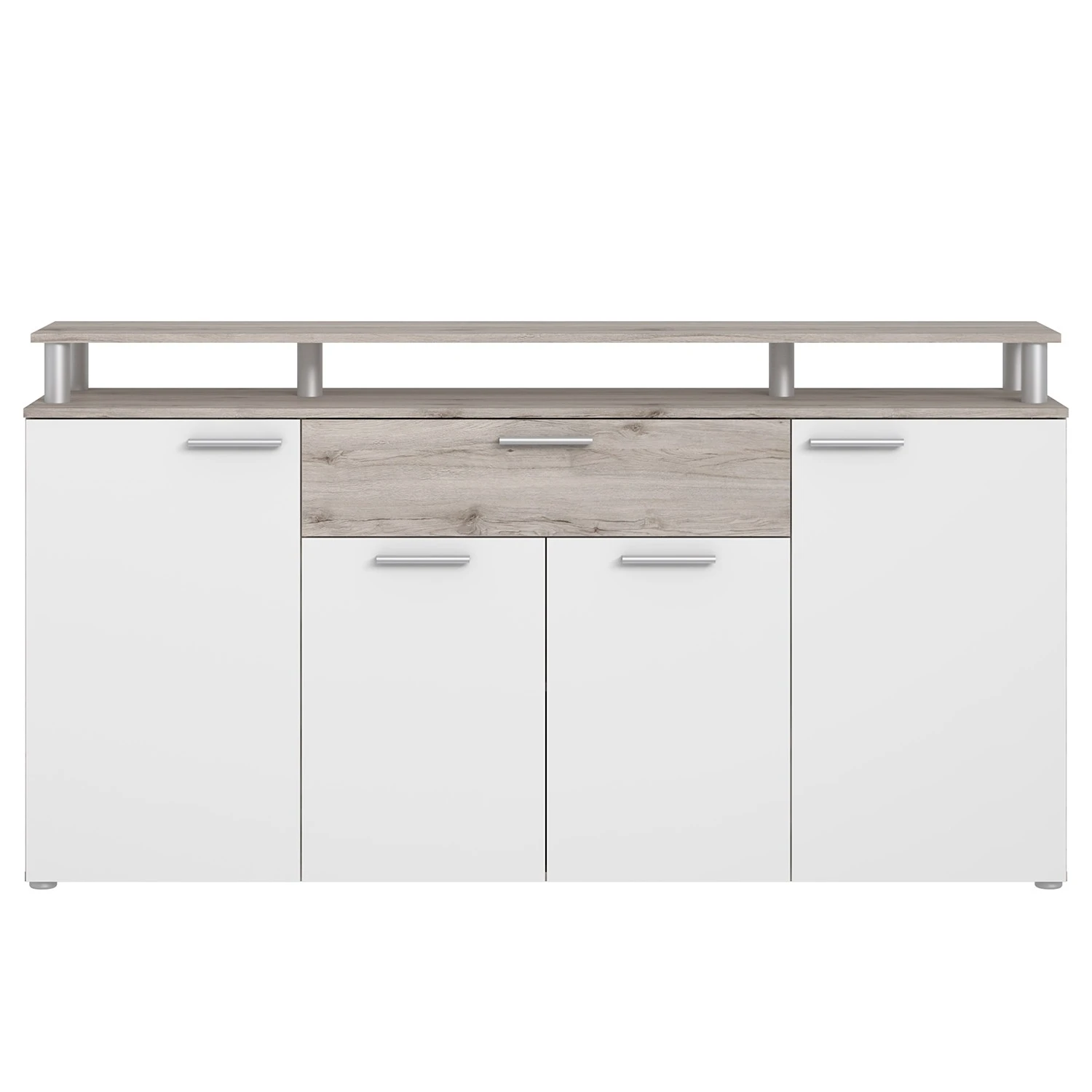 Loftscape Sideboard Union City - Matt Weiß / Sandeiche Dekor 2 Loftscape Sideboard Union City - Matt Weiß / Sandeiche Dekor – Bild 2