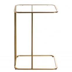 Loftscape Beistelltisch Sabugal - Glas / Metall - Gold -Wohnzimmermöbel boutique en ligne 1000356853 220609 030 DETAILS P000000001000356853