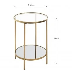 Loftscape Beistelltisch Pag IV - Glas / Metall - Gold -Wohnzimmermöbel boutique en ligne 1000356857 220609 500 SKETCH DETAILS P000000001000356857 sketch
