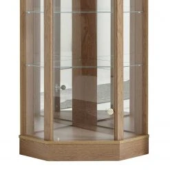 Ridgevalley Eckvitrine Loroux - Inkl. Beleuchtung - Eiche Dunkel Dekor -Wohnzimmermöbel boutique en ligne 1000357370 220609 031 DETAILS P000000001000357370