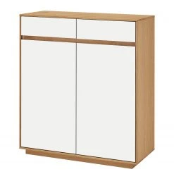 Voss Schuhkommode V100 II - Eiche teilmassiv - Weiß