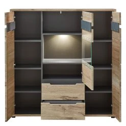 Loftscape Highboard Tallard - Inkl. Beleuchtung - Balkeneiche Dekor / Graphit 7 Loftscape Highboard Tallard - Inkl. Beleuchtung - Balkeneiche Dekor / Graphit -Wohnzimmermöbel boutique en ligne 1000357966 220608 030 DETAILS P000000001000357966