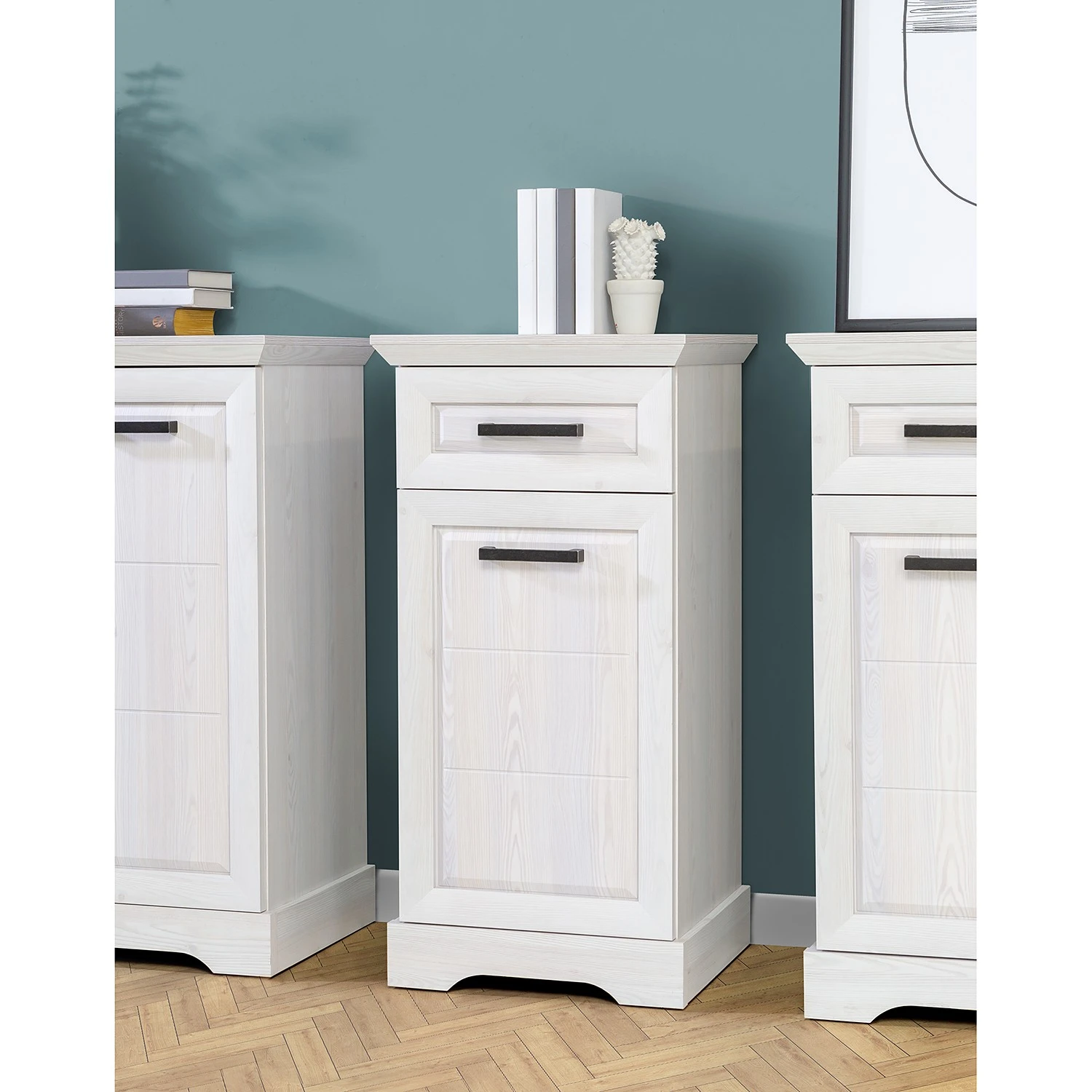 Ridgevalley Kommode New Dessa I - Kiefer Weiß Dekor 2 Ridgevalley Kommode New Dessa I - Kiefer Weiß Dekor – Bild 2