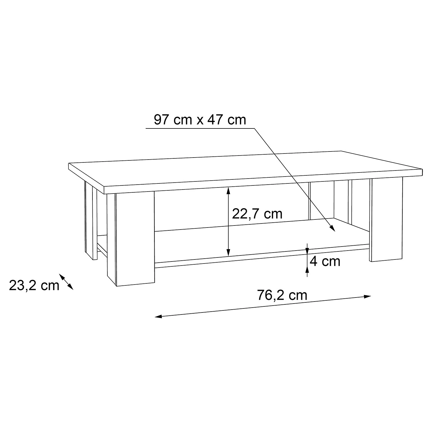 Loftscape Couchtisch Potom I - Beton Dekor / Weiß 5 Loftscape Couchtisch Potom I - Beton Dekor / Weiß – Bild 5