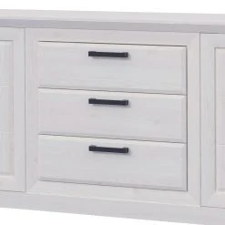 Ridgevalley Sideboard New Dessa I - Kiefer Weiß Dekor -Wohnzimmermöbel boutique en ligne 1000357993 220616 061 DETAILS P000000001000357993