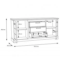 Ridgevalley Sideboard New Dessa I - Kiefer Weiß Dekor -Wohnzimmermöbel boutique en ligne 1000357993 220616 501 SKETCH DETAILS P000000001000357993 sketch