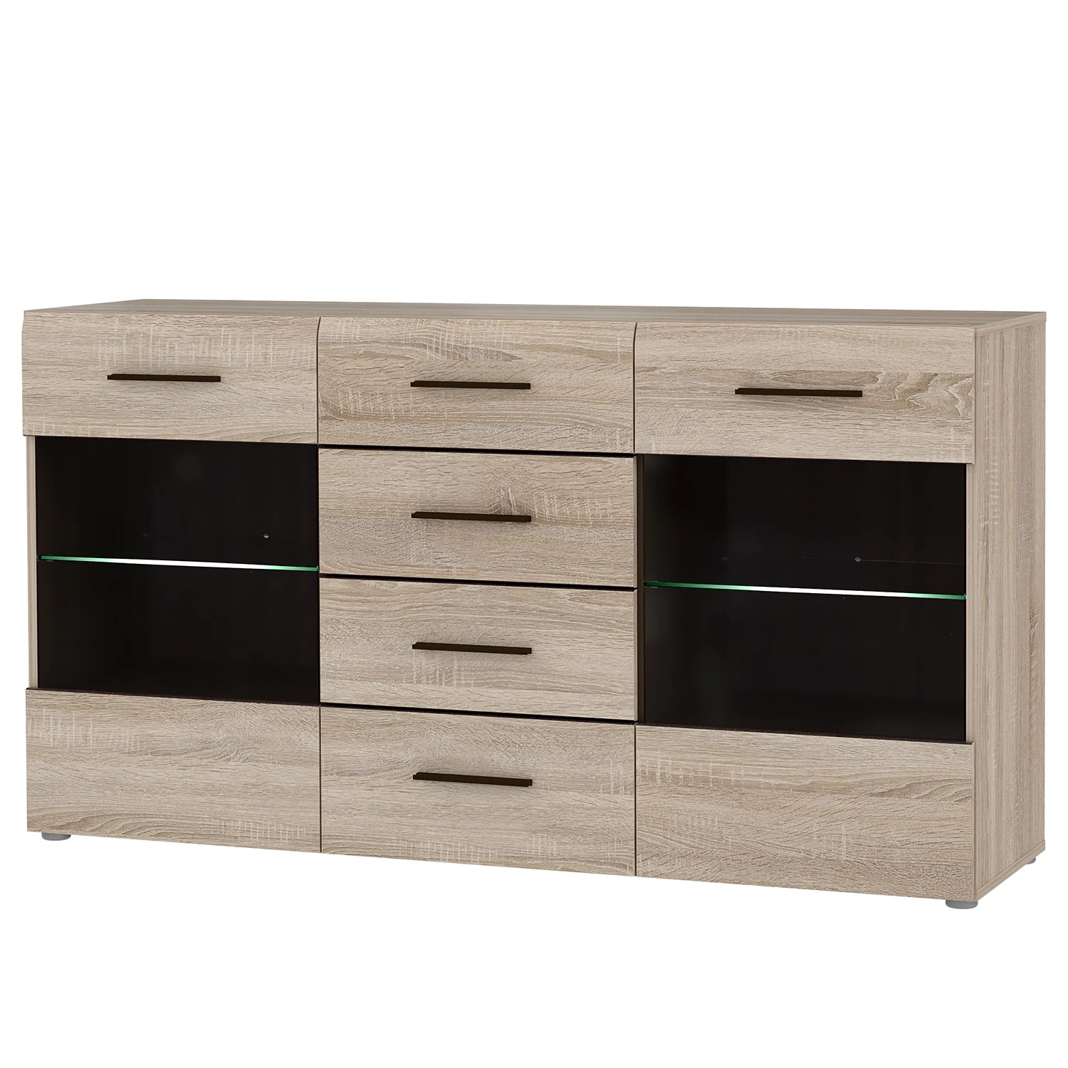 Loftscape Sideboard Taradale - Inkl. Beleuchtung - Eiche Sonoma Dekor 1 Loftscape Sideboard Taradale - Inkl. Beleuchtung - Eiche Sonoma Dekor
