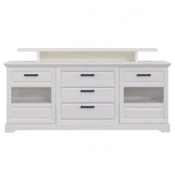 Ridgevalley Sideboard New Dessa II - Kiefer Weiß Dekor -Wohnzimmermöbel boutique en ligne 1000357995 220616 040 DETAILS P000000001000357995