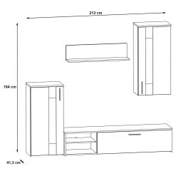 Red Living Wohnwand Tilsit (4-teilig) - Stabeiche Dekor -Wohnzimmermöbel boutique en ligne 1000357996 220616 500 SKETCH DETAILS P000000001000357996 sketch