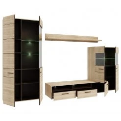 Loftscape Wohnwand Taradale (4-teilig) - Inkl. Beleuchtung - Eiche Sonoma Dekor -Wohnzimmermöbel boutique en ligne 1000357998 220616 040 DETAILS P000000001000357998