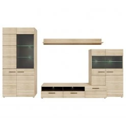 Loftscape Wohnwand Taradale (4-teilig) - Inkl. Beleuchtung - Eiche Sonoma Dekor -Wohnzimmermöbel boutique en ligne 1000357998 220616 050 DETAILS P000000001000357998